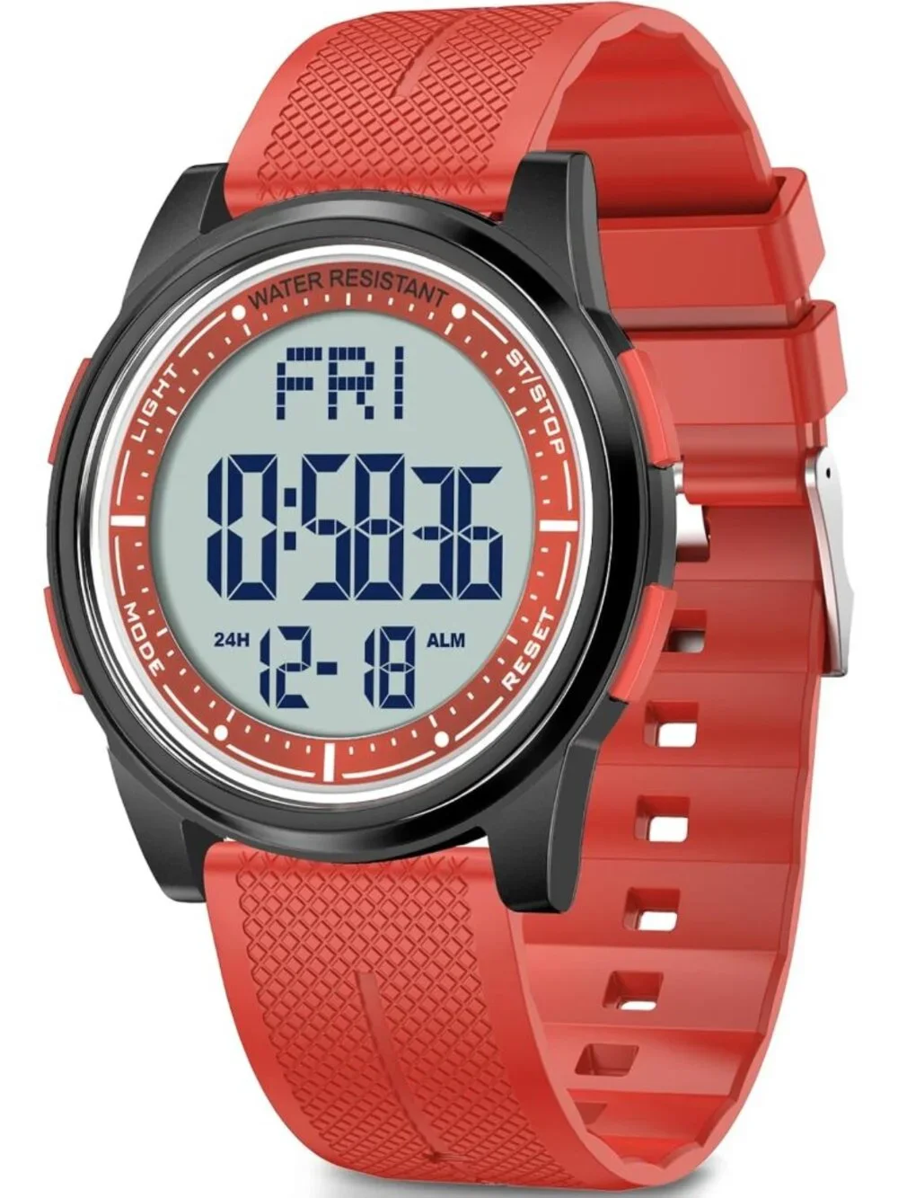 Ultra-Thin Waterproof Digital Sports Watch for Men & Women - 50M, Lightweight